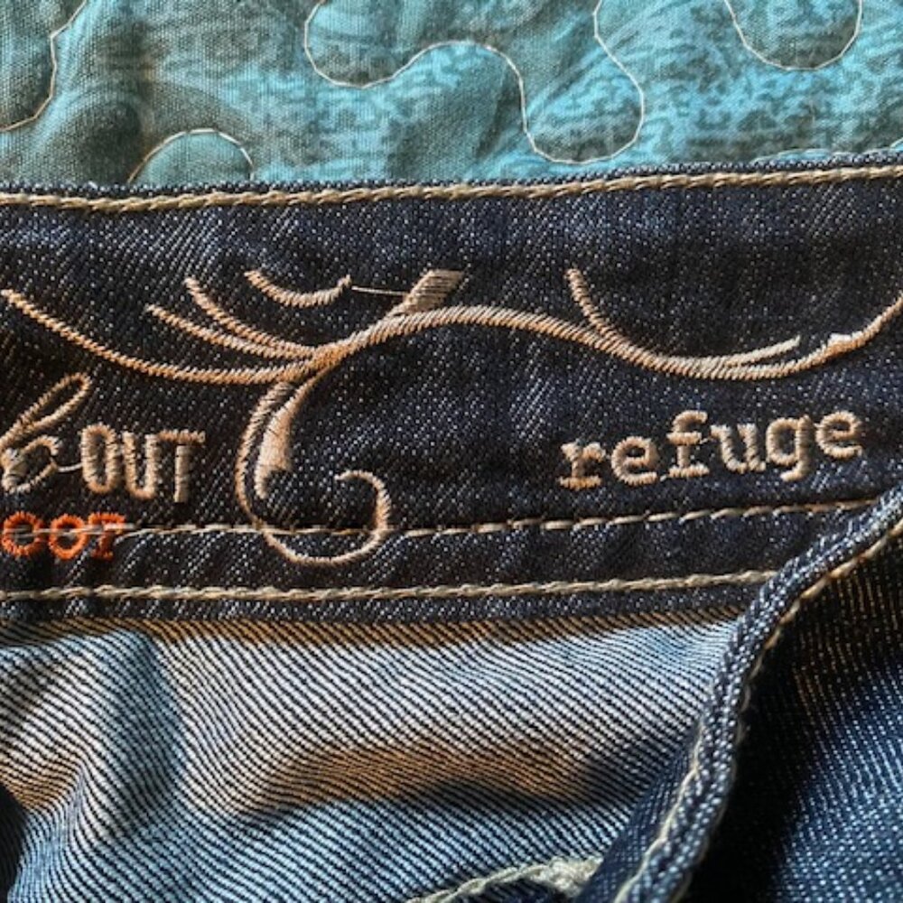 Refuge Knock Out Skinny Boot Cut Jeans Size 8L - Picture 7 of 7